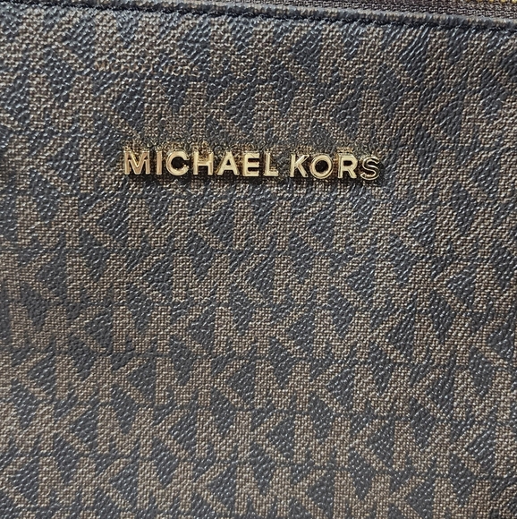 Michael Kors Quinn Med Signature Tote Bag Like New Brown Acorn - Picture 5 of 12